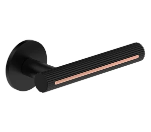 Kľučka Metal-Bud Eleganza / Elegant čierny mat s medenou vložkou