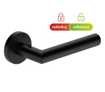 Kľučka s okrúhlou rozetou Metal-Bud Nova Click Smart - čierna matná